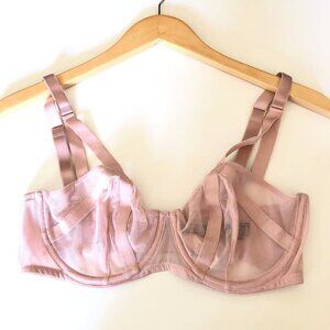 Victoria's Secret Very Sexy Unlined Balconet Bra Pink Strappy 34D NWT
